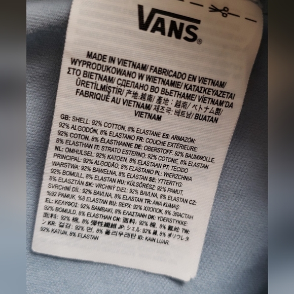 Vans GR CHALKBOARD II LEGGING GIRLS ASHLEY BLUE Sz 10 - Picture 6 of 7